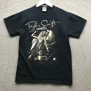 Taylor Swift Fearless T-Shirt Men's Small S Short Sleeve Graphic Crew Neck Black